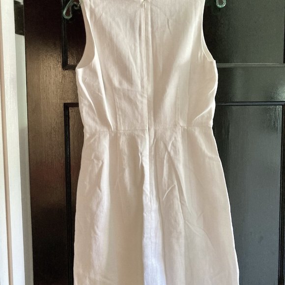 J. Crew Factory Scalloped Basketweave Square-Neck Dress NWT Sz 2 - Picture 5 of 6